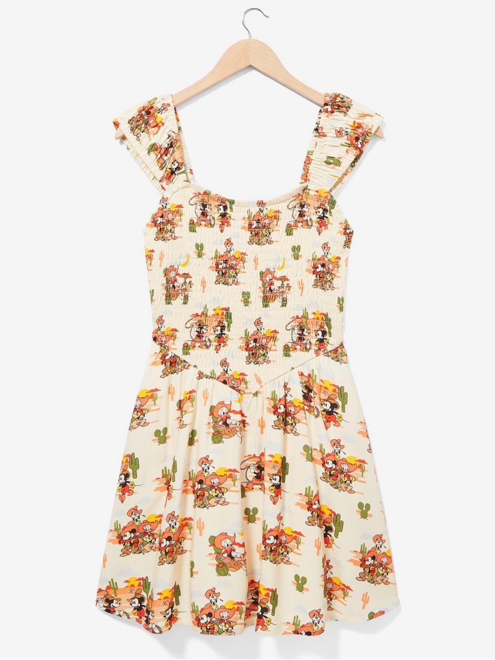 Her Universe Disney Mickey and Friends Western Allover Print Smock Dress - 2X